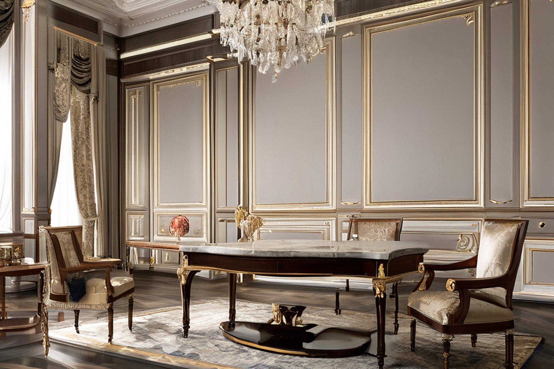 bespoke luxury classic furniture architectural proportion study by Modenese Gastone