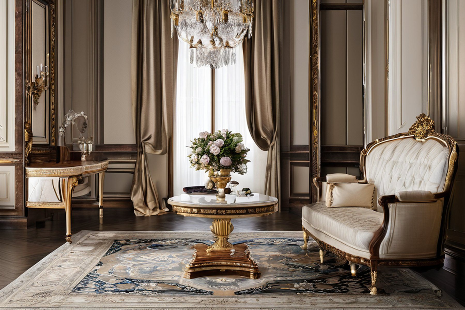 bespoke luxury classic furniture palace villa salon by Modenese Gastone