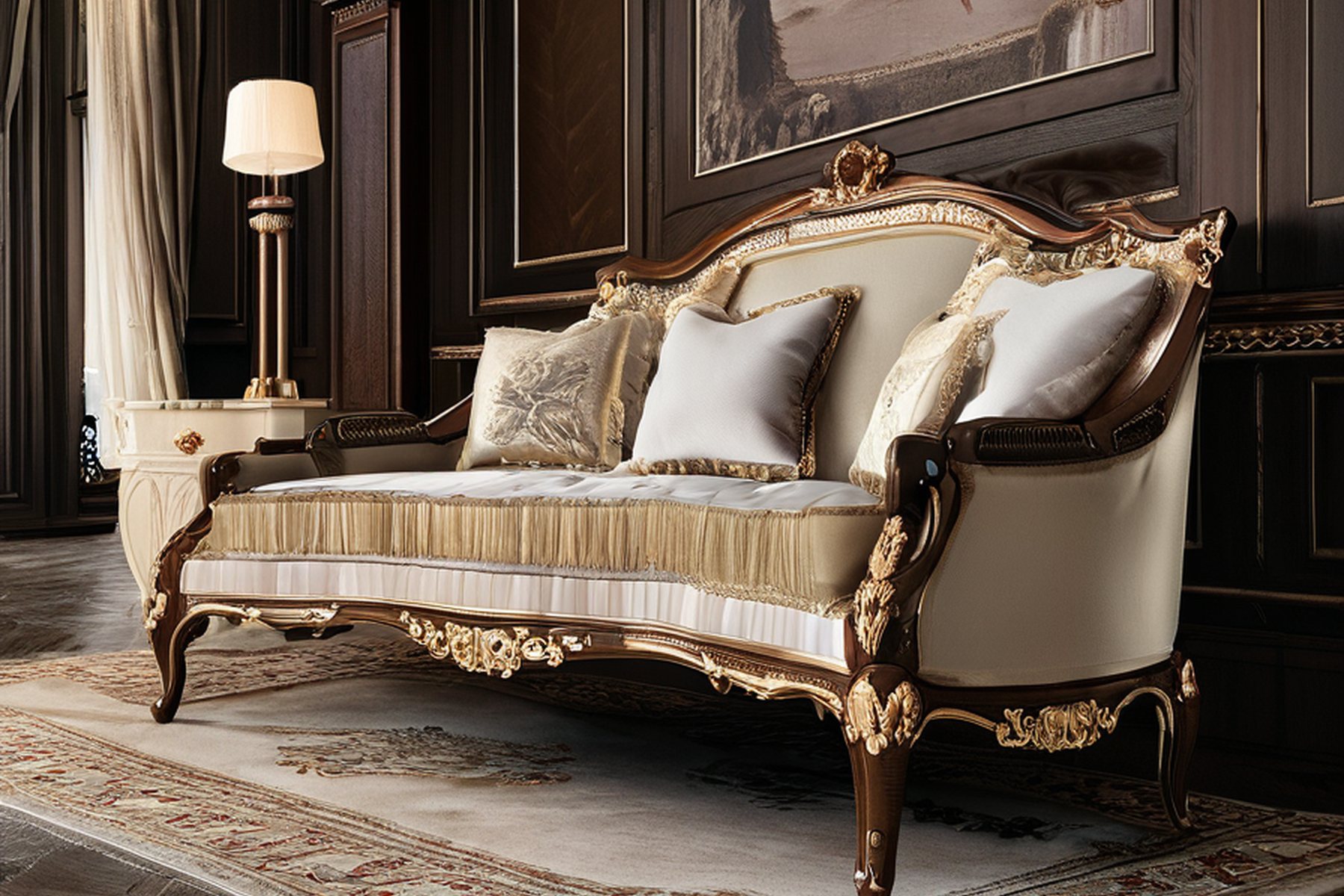 classic furniture collections finish sample table by Modenese Gastone