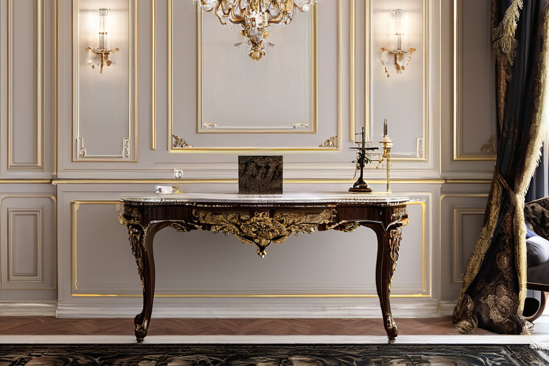 classic furniture manufacturer FAQ pricing table scene by Modenese Gastone