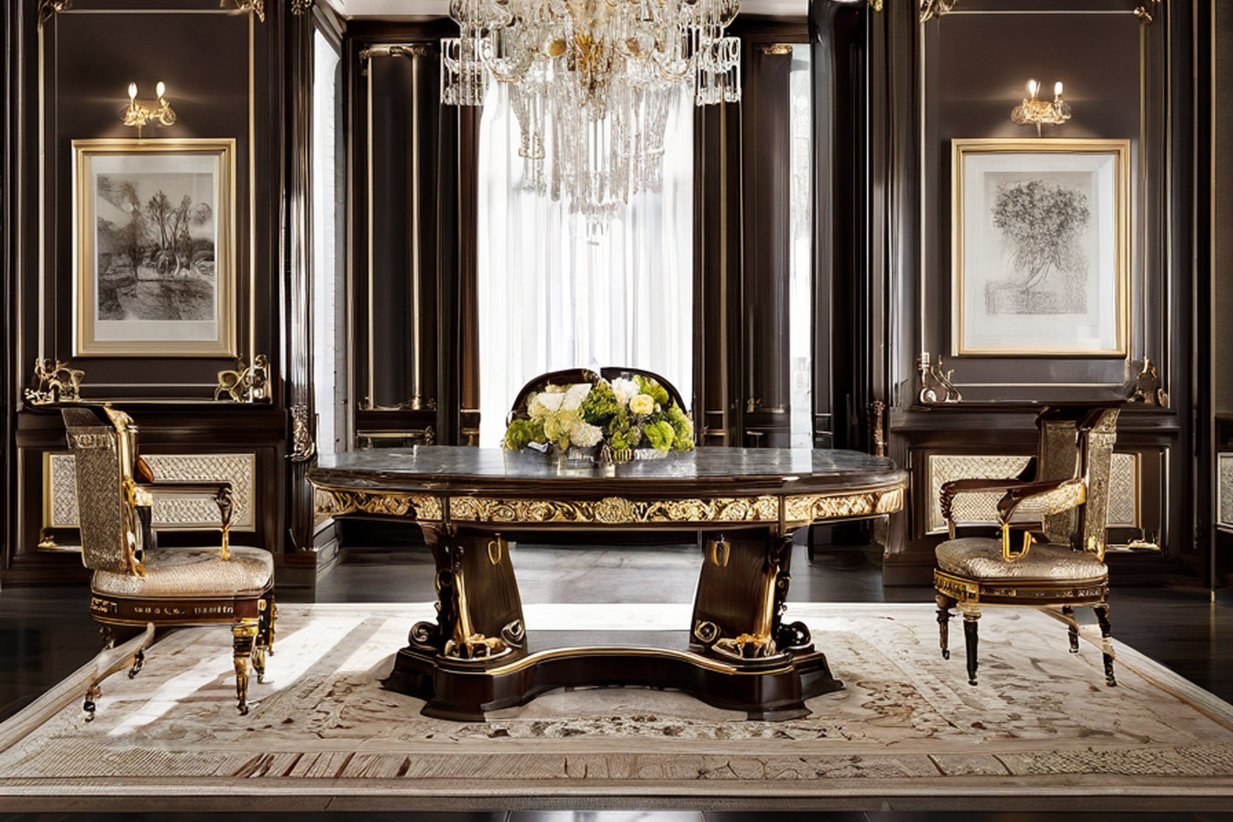 contact classic furniture manufacturer milan meeting table by Modenese Gastone