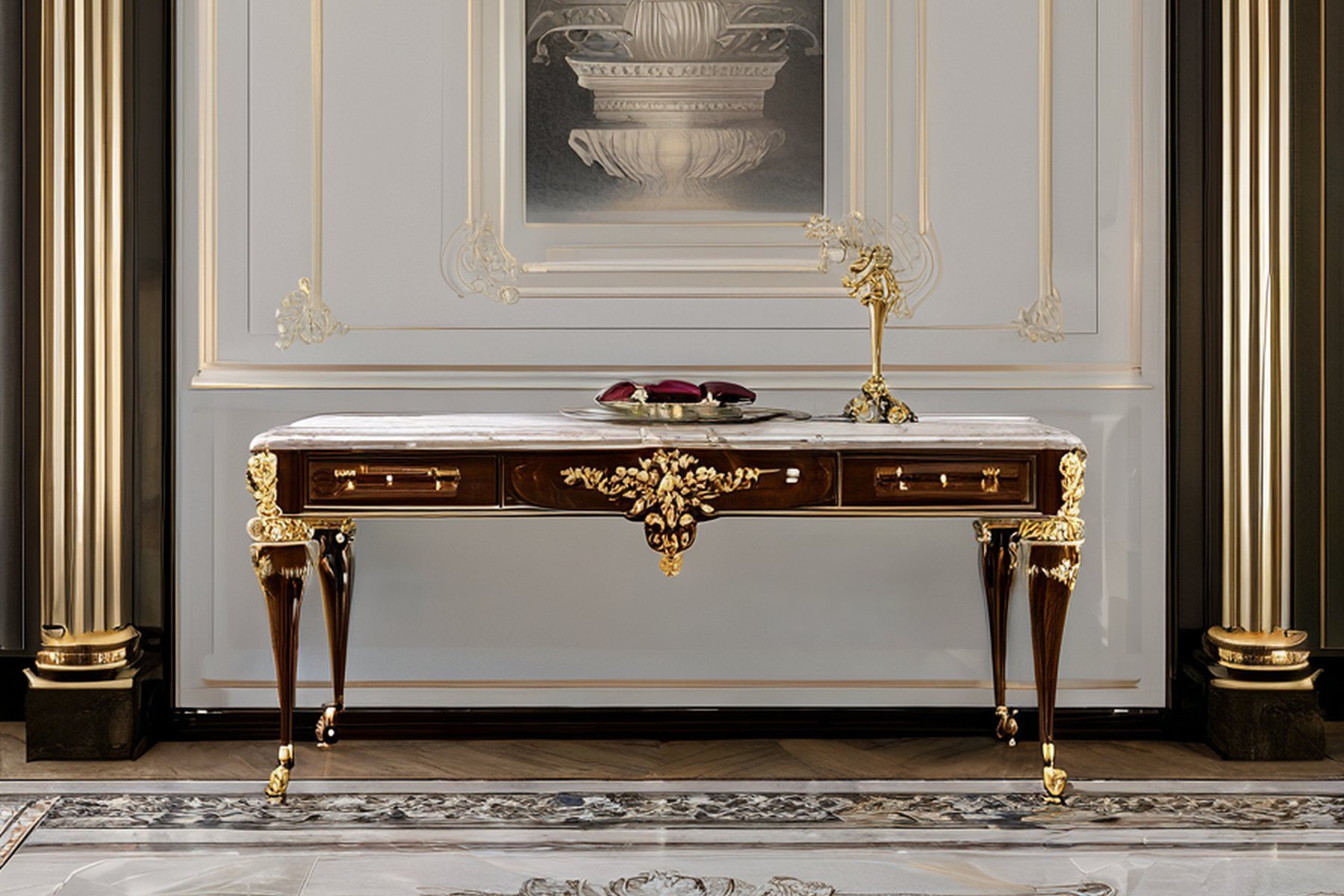 contact classic furniture manufacturer worldwide delivery map table by Modenese Gastone