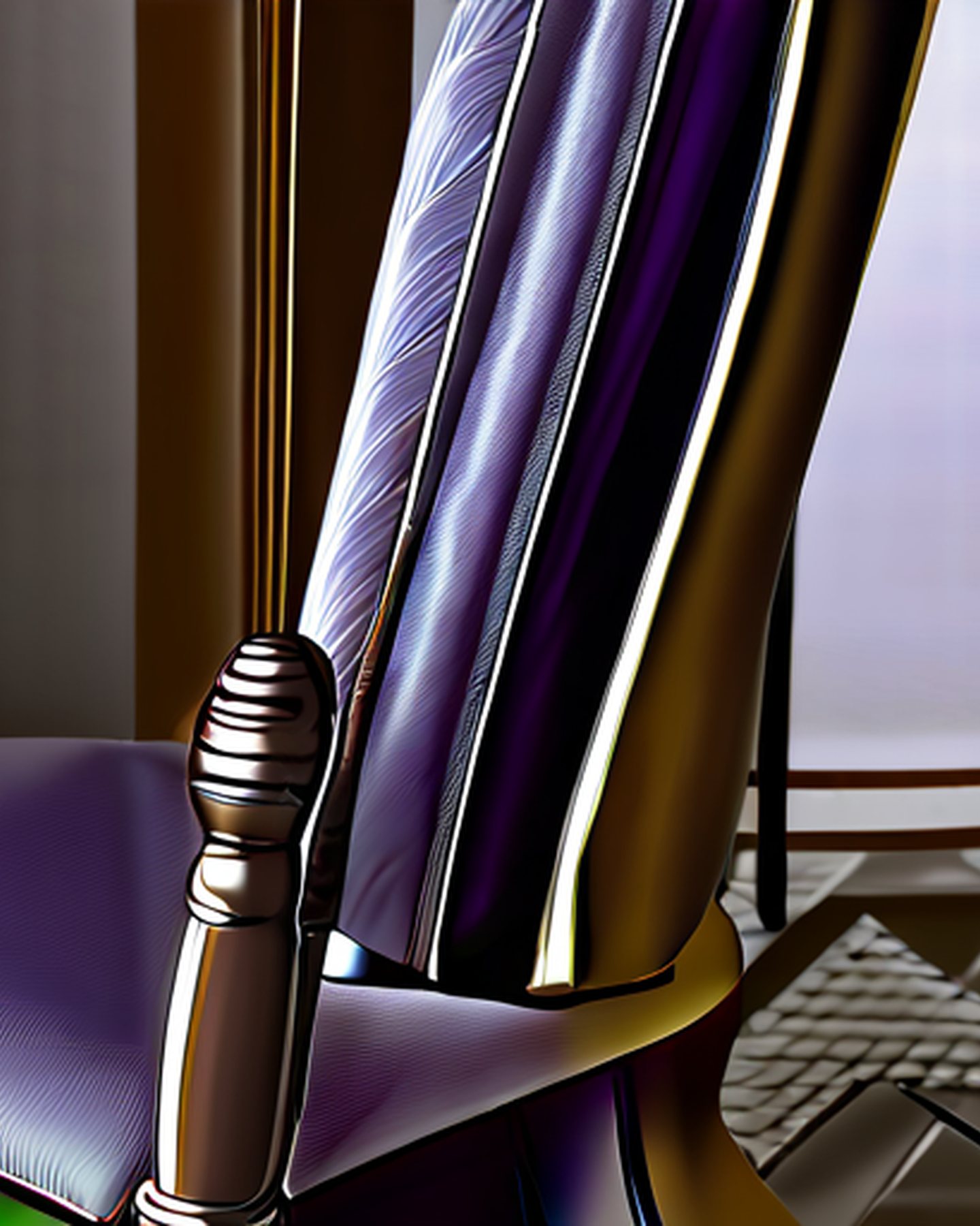 formal Italian classic furniture empire chair detail by Modenese Gastone
