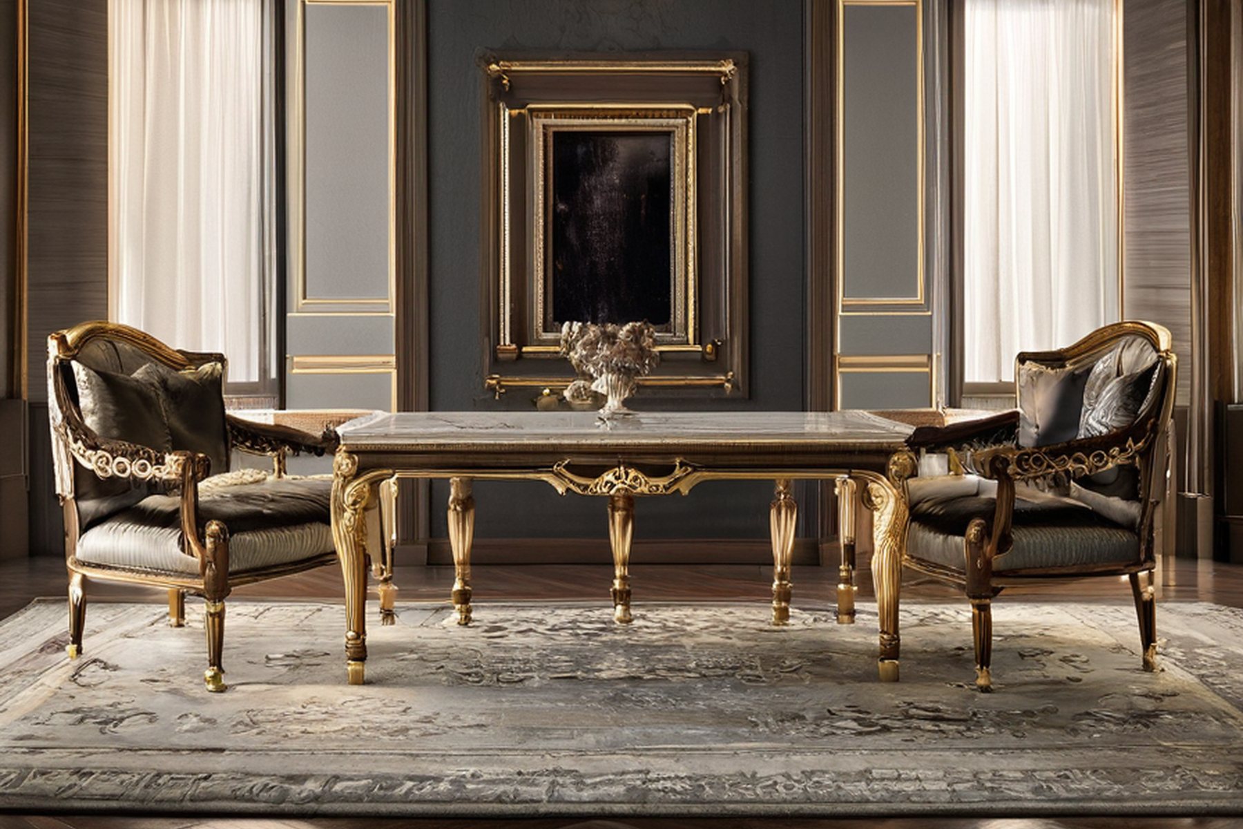 Modenese Gastone furniture maker since 1818 historic craft detail by Modenese Gastone